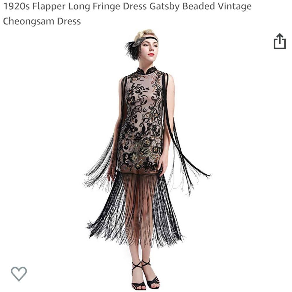 1920s Gatsby Flapper dress + accessories